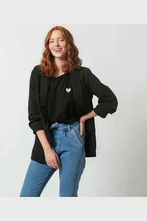 3 Suisses Veste tailleur col smoking - Noire