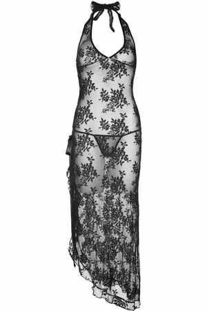 Leg Avenue Ensemble 2 pièces robe longue et string noir