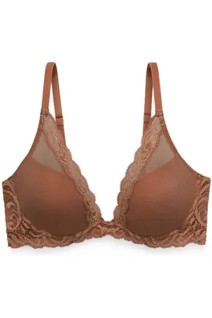 Natori Soutien-gorge plongeant armatures - Marron Foncé