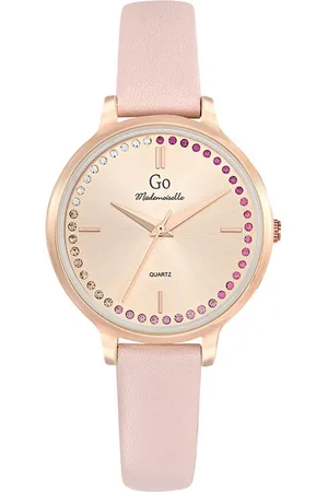 Go Mademoiselle Montre pour femme 699496 avec bracelet en cuir