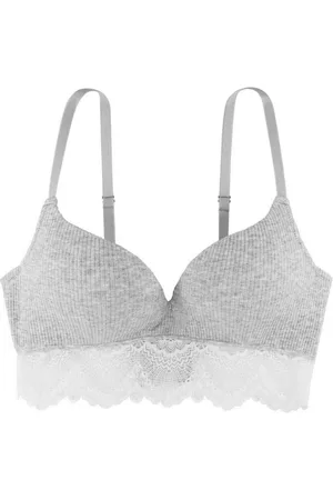 Dorina Soutien-gorge triangle sans armatures - Gris en coton