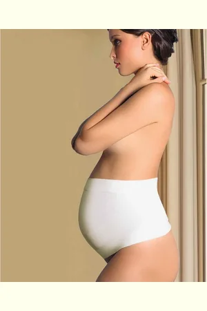 Ceinture de grossesse ventrale - Blanc - par Carriwell S-M - Le