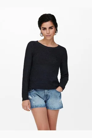 ONLY Pull en maille Col rond Manches longues Hazel