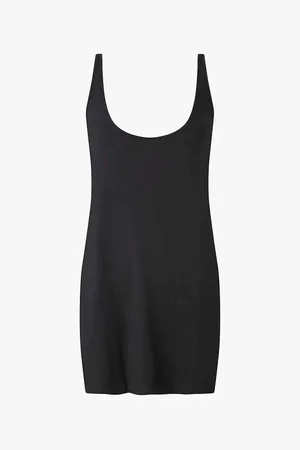 Calvin Klein Chemise de nuit Noire en coton modal