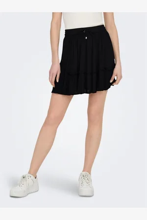 ONLY Jupe courte Volants Longueur mini en viscose