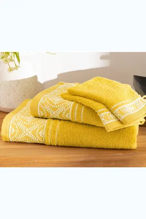 Becquet Lot de 2 gants de toilette BYSANTINE en coton
