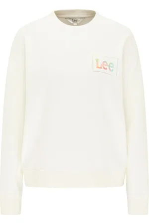Lee Sweatshirt Femme en Coton écru