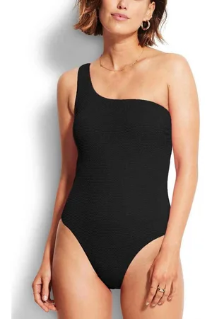 Seafolly Maillot de bain 1 pièce one shoulder - Noir