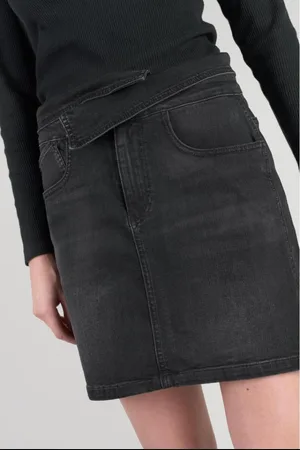 Le Temps des Cerises Jupe droite en jeans CALLAS