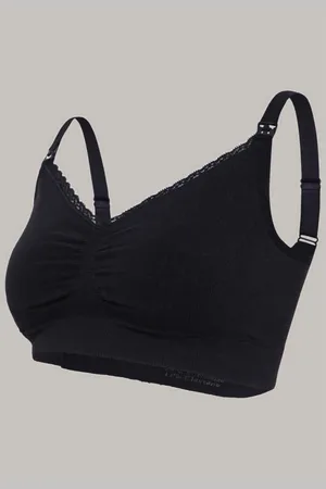 Carriwell Soutien-gorge de grossesse et allaitement biologique - Noir en coton