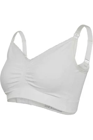Carriwell Soutien-gorge de grossesse et allaitement biologique - Blanc en coton