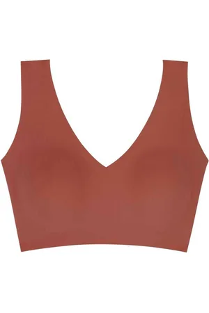 Dorina Bralette à coques fines sans armatures Bretelles Larges - Rouge