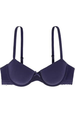 Dorina Soutien-gorge balconnet armatures - Bleu LILA en coton