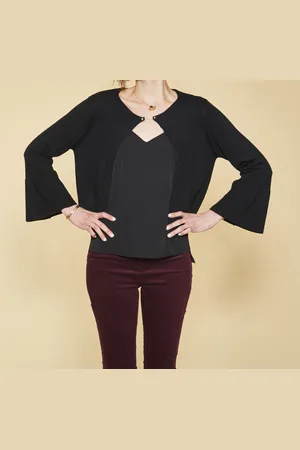 3 Suisses Gilet fermé par broche manches longues évasées femme - en viscose