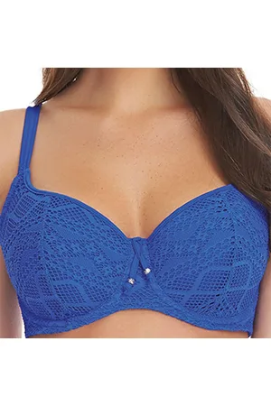 Freya Haut de maillot de bain décolleté coeur paddé à armatures Bleu SUNDANCE