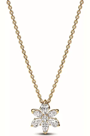 PANDORA Collier avec Pendentif Herbier Scintillant - Timeless