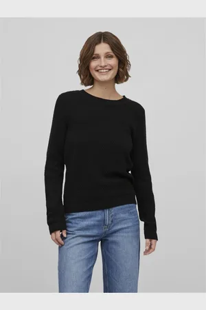 VILA Pull col rond en coton