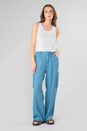 Le Temps des Cerises Pantalon droit SCAEVO en tencel