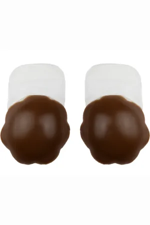 Bye Bra Cache tétons adhésifs silicone Marron