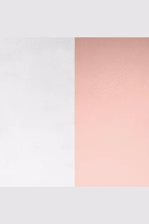 Les Georgettes Cuir Collier CUIR-COLLIER-RCGC-ROND - Cuir Collier Rose Clair Gris Clair Femme