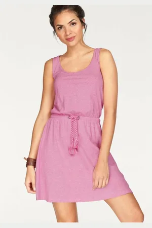 TOM TAILOR Robe longue col rond sans manches femme Polo Team - Vif en coton