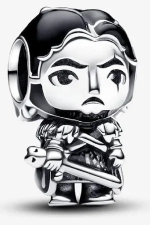 PANDORA Charm Jon Snow argent sterling avec émail et gris femme Game of Thrones