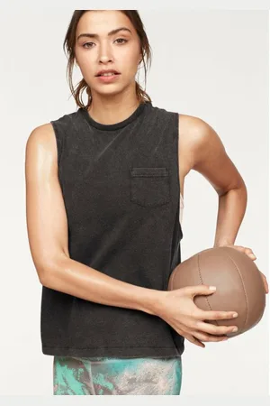 Reebok Tee-shirt délavé ample larges emmanchures femme