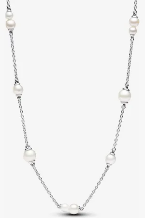 PANDORA Collier femme argent avec perles et zircon Timeless