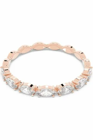 Swarovski Bague Bijoux VITTORE:RING MARQUISE CZWH/ROS - Bague Cristaux doré rose Femme