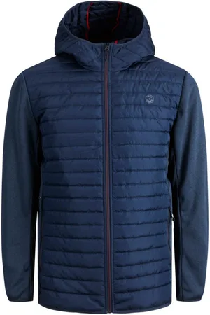 JACK & JONES Veste hybride Capuche Manches longues Marine