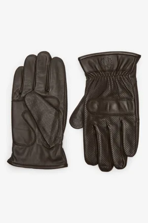 Fred Perry Gants en Cuir Marrons