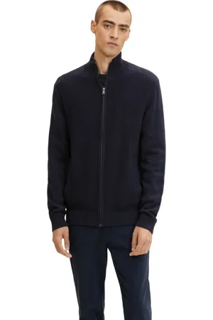 TOM TAILOR Pull zippé en Coton - - Homme
