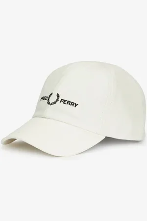 Fred Perry Casquette en twill logotypé - Blanche
