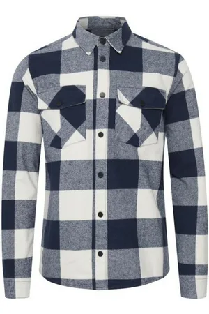 Blend Chemise à carreaux homme en coton