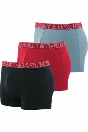 ATHENA Lot de 3 boxers homme Ecopack en coton