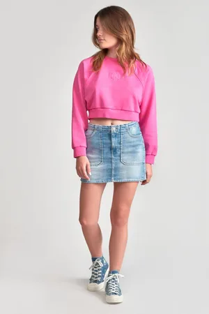 Le Temps des Cerises Jupe fille, droite en jeans ZAZA Tara
