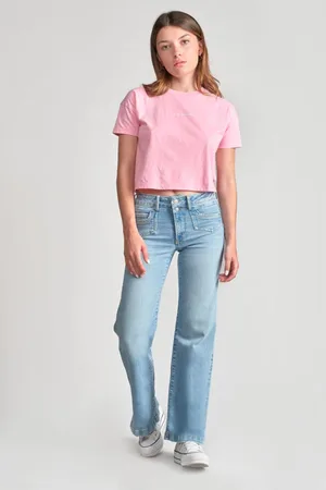 Le Temps des Cerises Jeans fille, flare, très évasé, longueur 34 en coton
