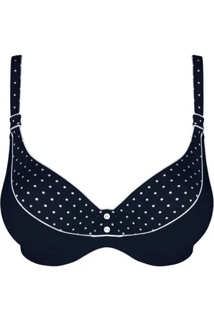 PrimaDonna Haut de maillot de bain Semi-emboîtant - Bleu - Tequila-imprimé plumetis