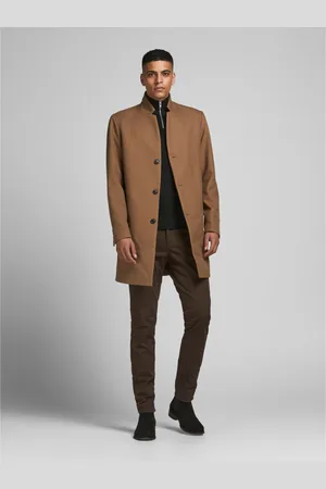 JACK & JONES Pull zip Col haut Manches longues en coton