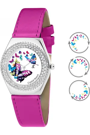 So Charm Bijoux Montre MF316-PAPILLON-PAPILLON-FUSHIA - So Charm