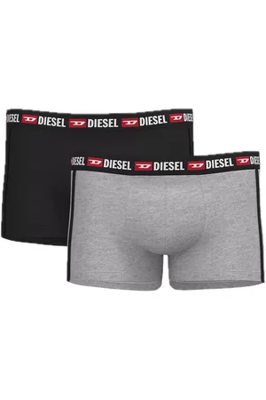 Diesel Lot de 2 boxers coton noir/gris