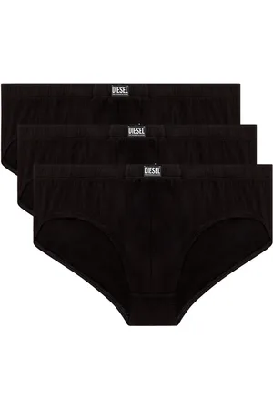 Diesel Lot de 3 slips coton noir