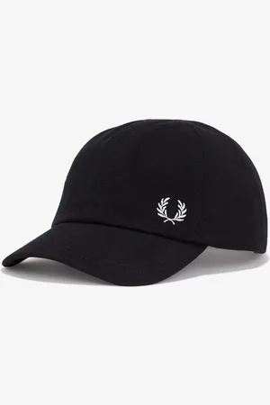 Fred Perry Casquette noire en coton Classic