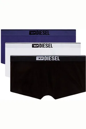 Diesel Lot de 3 boxers coton noir/blanc/bleu