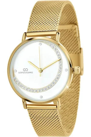 So Charm Bijoux Montre Clélia dorée ornée de Cristaux scintillants