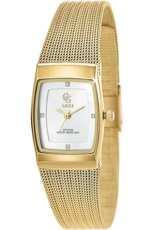 So Charm Bijoux Montre Hanaé dorée ornée de Cristaux scintillants