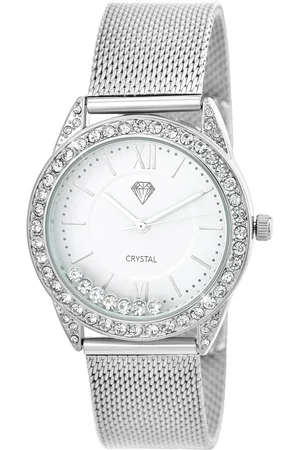 So Charm Bijoux Montre Elly élégante acier ornée de Cristaux scintillants