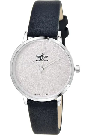 So Charm Bijoux Montre Aya élégante acier et cuir