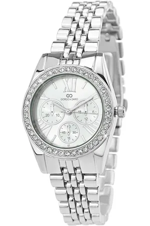 So Charm Bijoux Montre Ayla acier élégante ornée de Cristaux scintillants