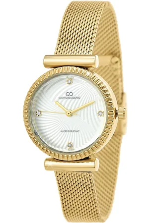 So Charm Bijoux Montre Chelsea dorée ornée de Cristaux scintillants